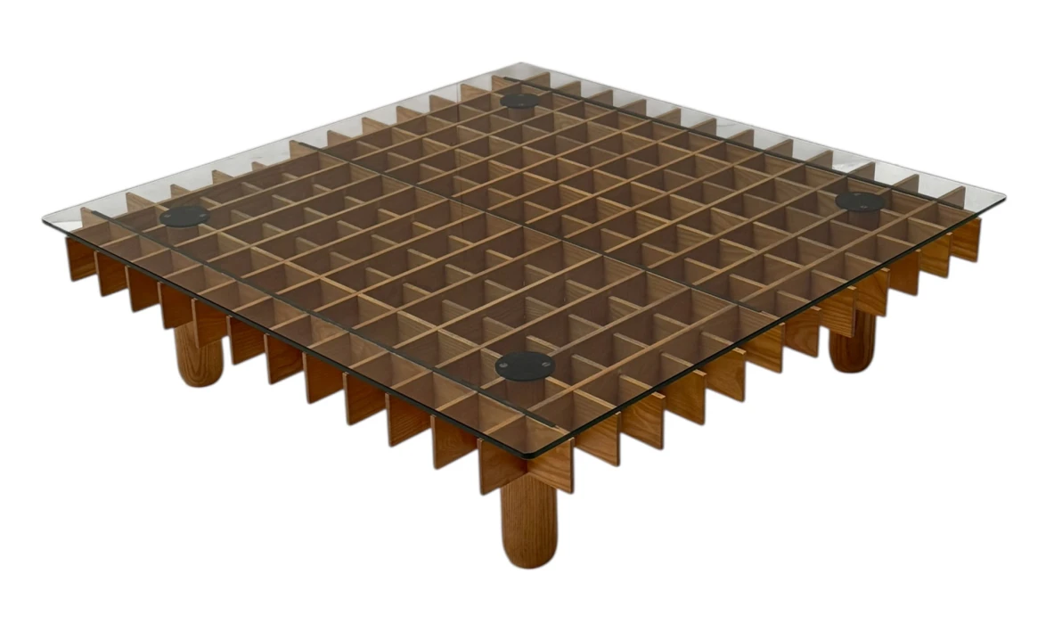 XL Kyoto Graphic Coffee Table by Gianfranco Frattini for Ghianda / Knoll, 1974